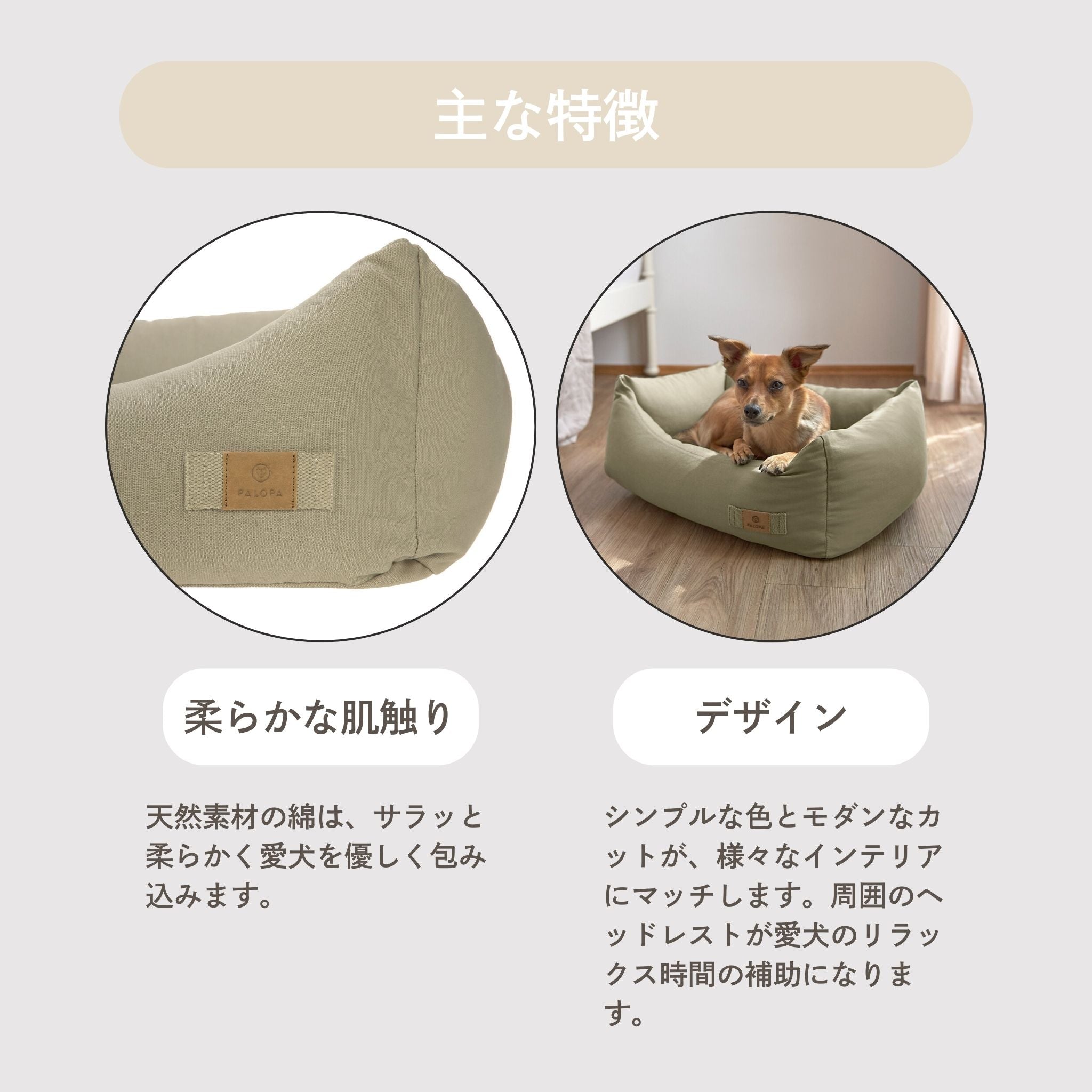 【夏・冬両用】犬用コットンベッド / Dog Bed Cotton | PALOPA Japan（パロパ）